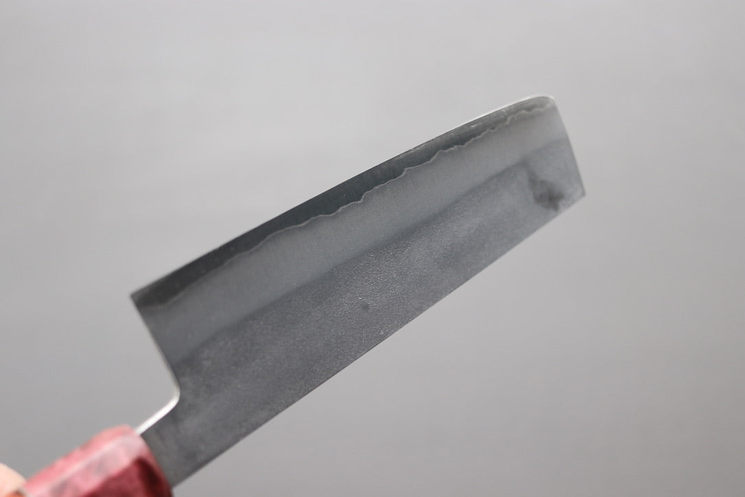 Shigeki Tanaka Nashiji Nakiri 165mm w/Custom Handle - Thecooksedges