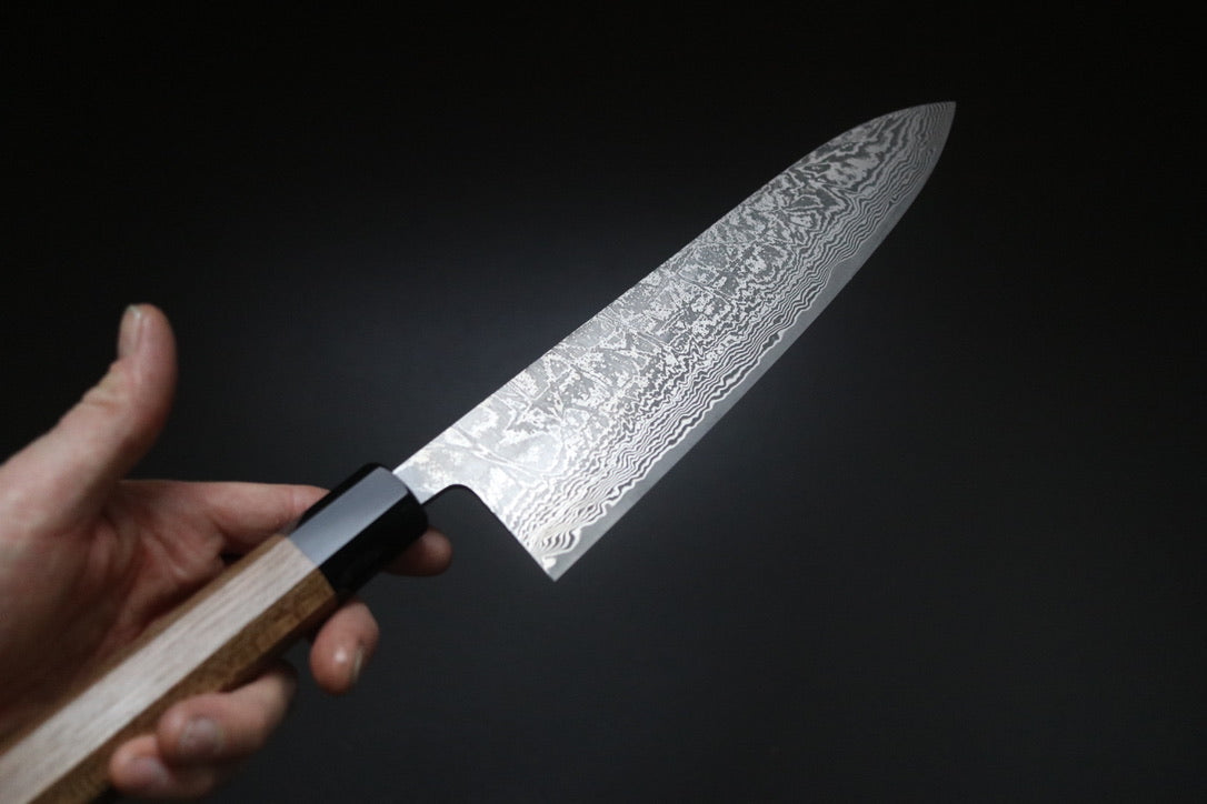 Shiro Kamo SG2 Damascus Gyuto 240mm - Thecooksedges