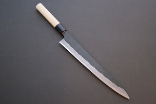 Mutsumi Hinoura Kurouchi Sujihiki 270mm - Thecooksedges