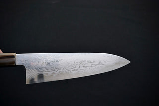 Komorebi Damascus Blue #1 Santoku 180mm - Thecooksedges