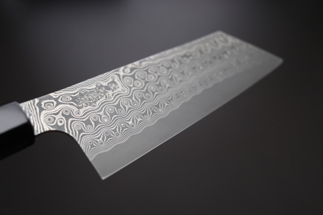 Nigara Hamono SG2 Damascus Bunka 180mm - Thecooksedges
