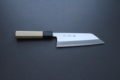 Sakai Kikumori x Yoshikazu Tanaka Gokujyo Kiritsuke Deba 165mm - Thecooksedges