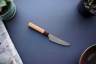 Sakai Takayuki 33 Layer Damascus Wa Steak Knife 120mm - Thecooksedges