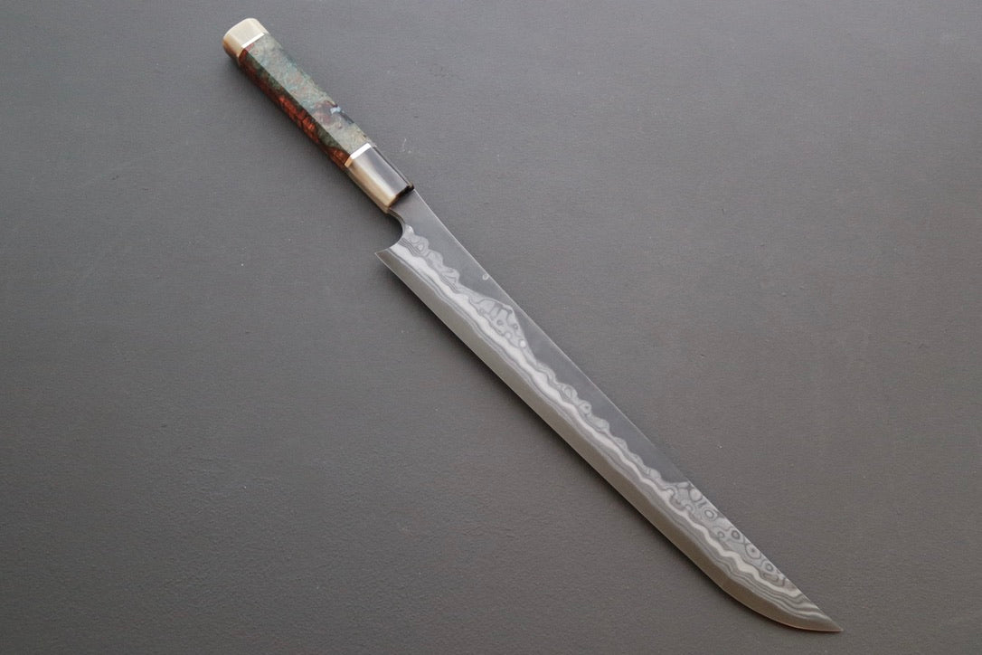 Nigara Hamono "Troll Killer" Sakimaru Yanagiba 330mm - Thecooksedges