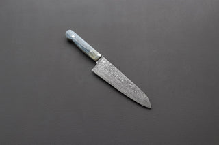 Mr. Itou R2 Damascus Gyuto 180mm w/Western Camel Bone Handle - Thecooksedges