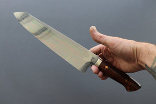 Yoshihiro Yauji Blue #2 Damascus Kiritsuke Gyuto 240mm - Thecooksedges