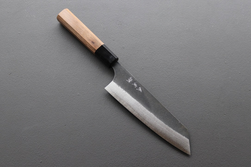 Yoshimi Kato Damascus Kurouchi AS Bunka 170mm - Thecooksedges