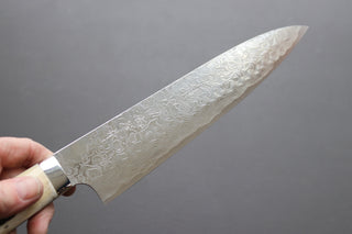 Takeshi Saji R2 Diamond Damascus Gyuto 240mm - Thecooksedges