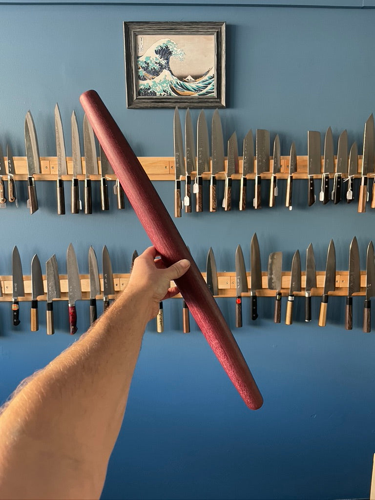 Purple Heart Tapered Rolling Pin 24" (61cm) - Thecooksedges