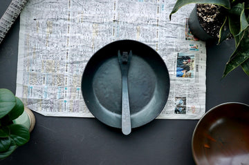 Hand Forged Iron Frying Pan w/Removable Handle - Thecooksedges
