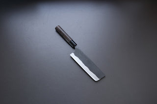 Kaji-bei Suminagashi Kurouchi Nakiri 165mm - Thecooksedges