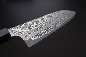 Nigara Hamono SG2 Damascus Santoku 180mm - Thecooksedges