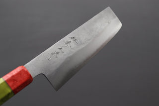 Shigeki Tanaka Nashiji Nakiri 165mm w/Custom Handle - Thecooksedges