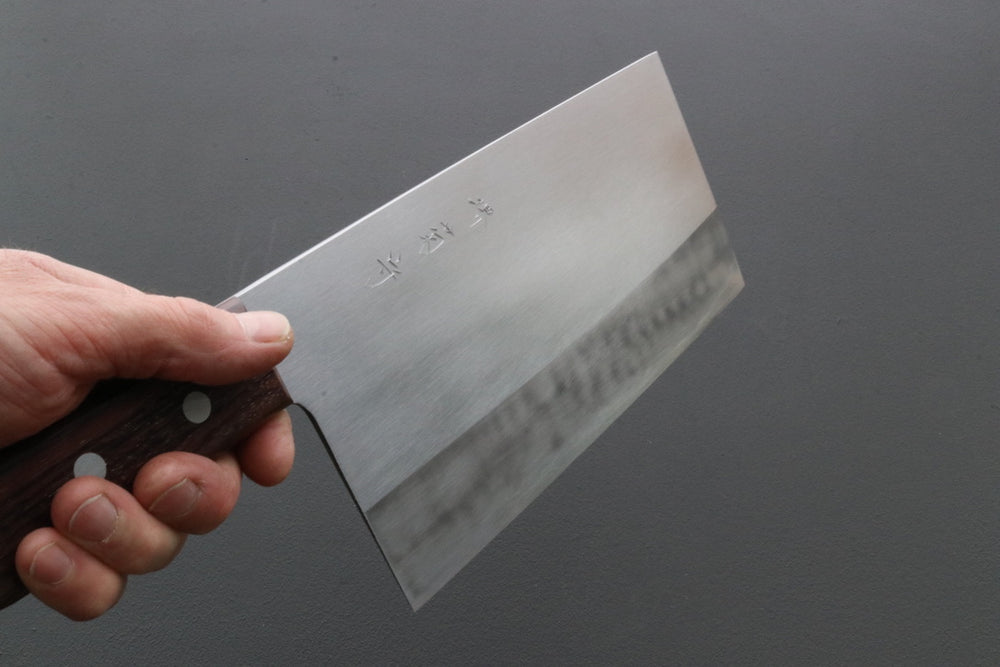 Sakai Kikumori x Yoshikazu Tanaka Gokujyo Chuka Bocho 225mm - Thecooksedges