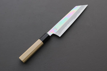 Sakai Kikumori CHOYO Kiritsuke Santoku 180mm - Thecooksedges