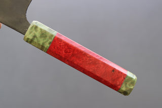 Kaji-bei Kurouchi Nakiri 165mm W/Custom Handle - Thecooksedges