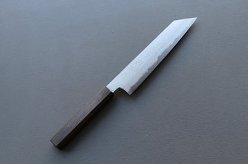 Yoshikazu Tanaka Blue1 Damascus Kiritsuke 210mm w/Black Oak Handle - Thecooksedges
