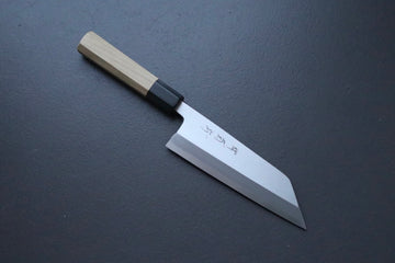 Sakai Kikumori x Yoshikazu Tanaka Gokujyo Kiritsuke Deba 165mm - Thecooksedges