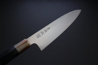Sukenari ZDP189 Migaki Gyuto 200mm w/Ebony Handle - Thecooksedges