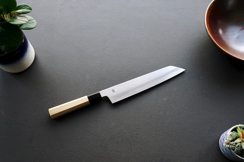 Kikuzuki Kasumi Kiritsuke Gyuto 240mm - Thecooksedges