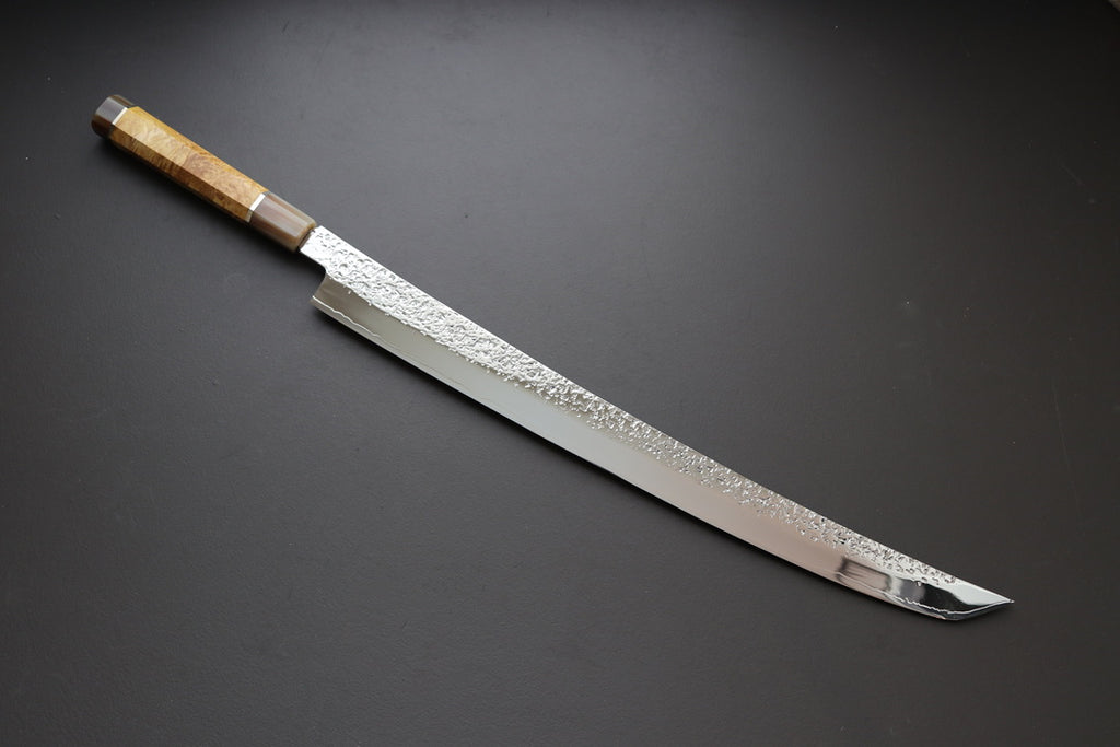 Yu Kurosaki R2 Shizuku  Sakimura Sujihiki 450mm - Thecooksedges