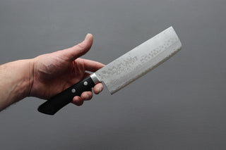 Masutani VG10 Damascus Nakiri 165mm - Thecooksedges