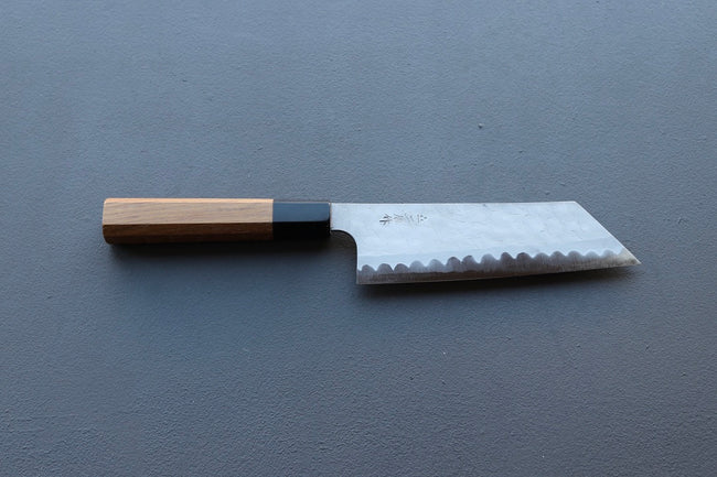 Nigara Hamono AS Tsuchime Nakiri 180mm - Thecooksedges