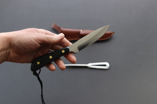 Grohmann #3 Boat, Army or Yachtsman Knife W/Micarta Handle - Thecooksedges