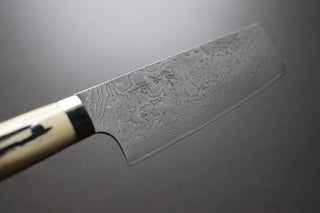 Takeshi Saji R2 Damascus Nakiri 170mm - Thecooksedges