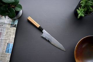 Nakagawa x Myojin Blue #1 Damascus Gyuto 210mm - Thecooksedges