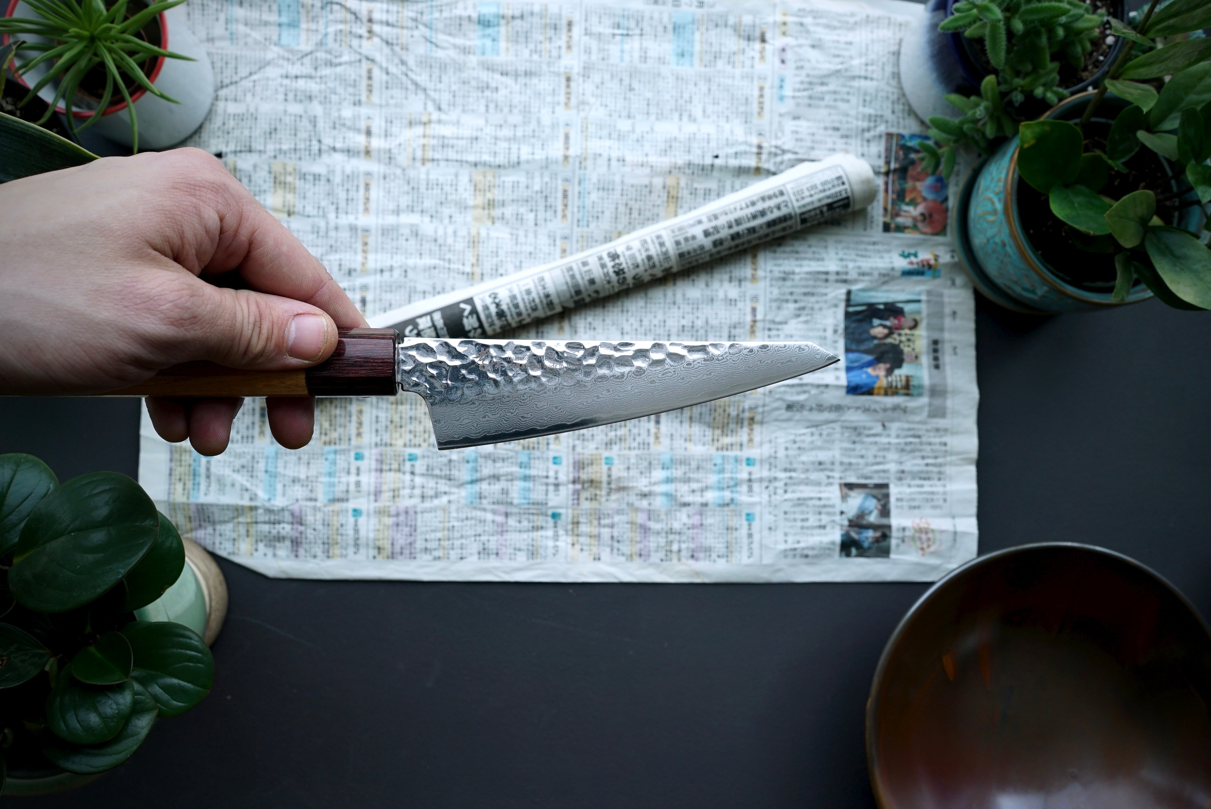 Sakai Takayuki 33 Layer Damascus Honesuki 150mm - Thecooksedges