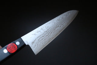 Shigeki Tanaka VG10 Damascus Western Handle Gyuto 210mm - Thecooksedges