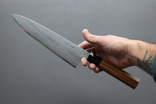 Yoshikazu Tanaka White #1 Damascus Gyuto 210mm - Thecooksedges