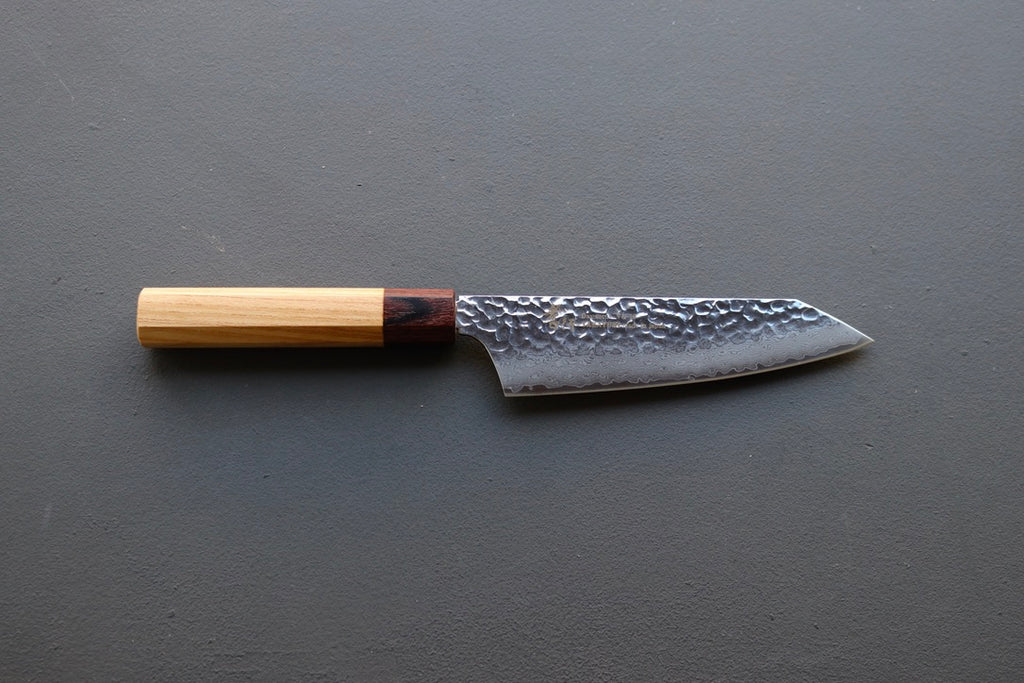 Sakai Takayuki 33 Layer Damascus Wa Kengata Santoku 170mm - Thecooksedges