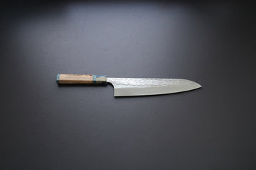 Yu Kurosaki Raijin gyuto 240mm custom handle - Thecooksedges