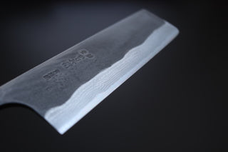 Kaji-bei Suminagashi Kurouchi Nakiri 165mm - Thecooksedges