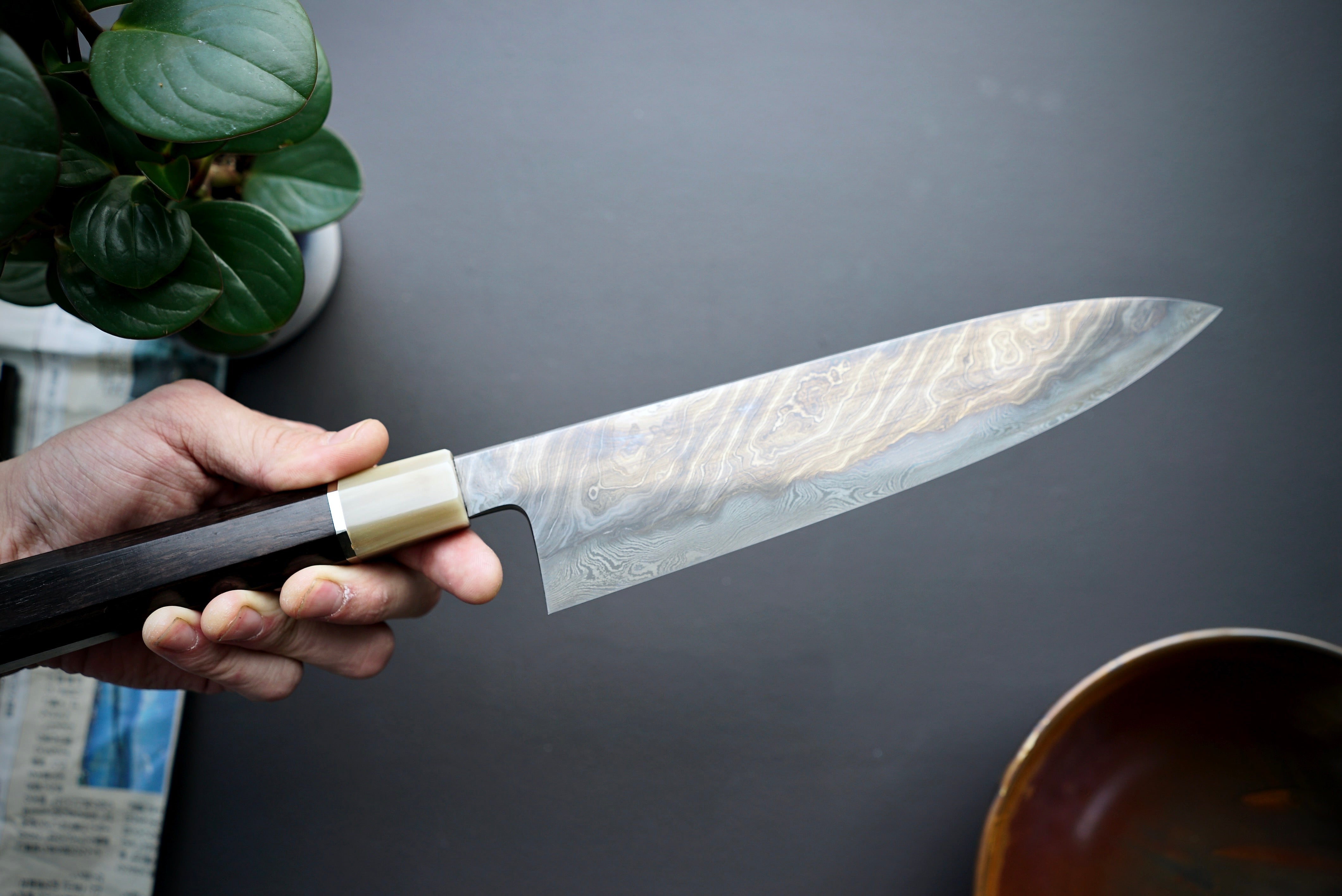 Shoichi Hashimoto Yuzan Damascus Gyuto 240mm - Thecooksedges