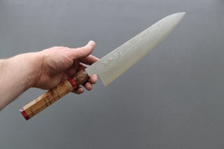Shigeki Tanaka VG10 Damascus Gyuto 240mm w/Custom Handle - Thecooksedges