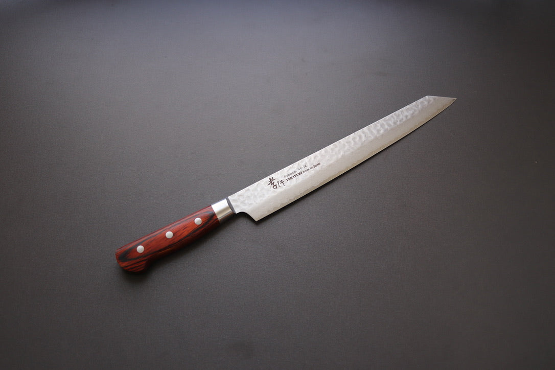 Sakai Takayuki 33 Layer Damascus Kengata Sujihiki 270mm - Thecooksedges