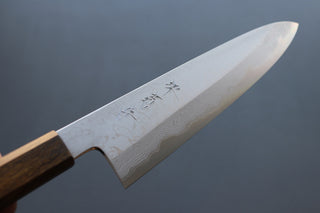 Yoshikazu Tanaka Blue1 Damascus Gyuto 240mm w/Black Oak Handle - Thecooksedges