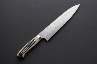 Takeshi Saji R2 Diamond Damascus Gyuto 240mm - Thecooksedges