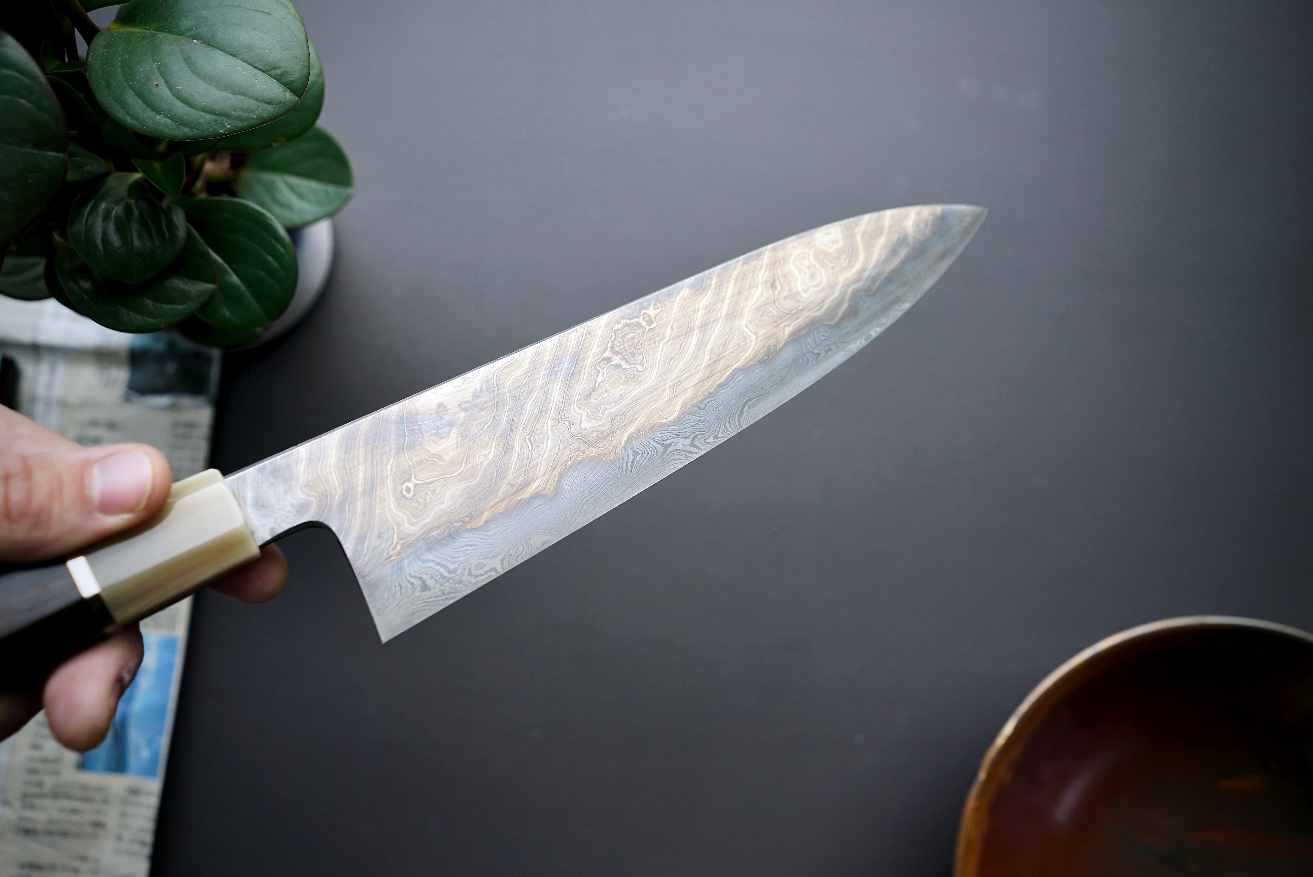 Shoichi Hashimoto Yuzan Damascus Gyuto 240mm - Thecooksedges