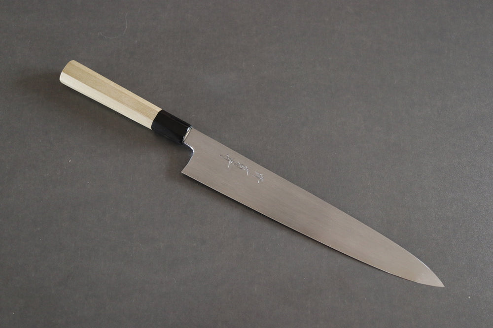 Sakai Kikumori Yoshikazu Tanaka Gokujyo sujihiki 270mm - Thecooksedges