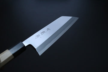 Sakai Kikumori x Yoshikazu Tanaka Gokujyo Kiritsuke Deba 165mm - Thecooksedges