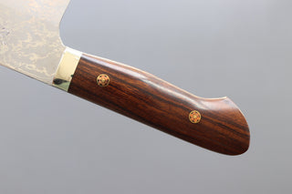 Yoshihiro Yauji Blue #2 Damascus Kiritsuke Gyuto 240mm - Thecooksedges