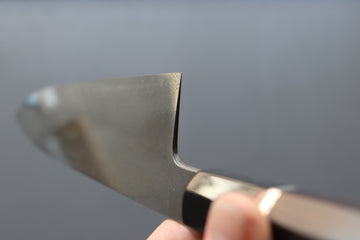 Shoichi Hashimoto Coreless Blue2 & White2 Damascus Gyuto 240mm - Thecooksedges