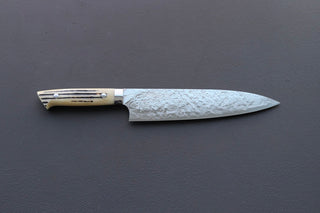 Takeshi Saji R2 Damascus Mirror Finished Gyuto 210mm - Thecooksedges