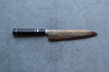 Nigara Hamono Aogami #2 Rainbow Damascus Gyuto 240mm - Thecooksedges