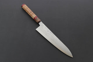 Shigeki Tanaka VG10 Damascus Gyuto 240mm w/Custom Handle - Thecooksedges
