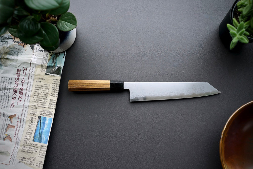 Nakagawa x Myojin Blue #1 Damascus Kiritsuke Gyuto 240mm - Thecooksedges